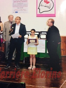 L'alunna Ludovica Giunta IV C -Primo posto Scuola Primaria