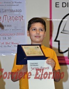 L'alunno Simone Nastasi V C