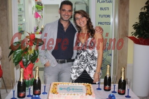 La dottoressa Concetta Gambuzza con il fidanzato Giuseppe Vignigni.