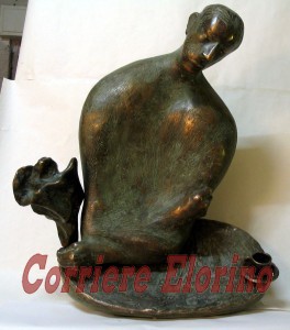 "Asceta Urbano", scultura che sarà esposta all'ex convento  di S. Anna e S. Calogero a Modica.