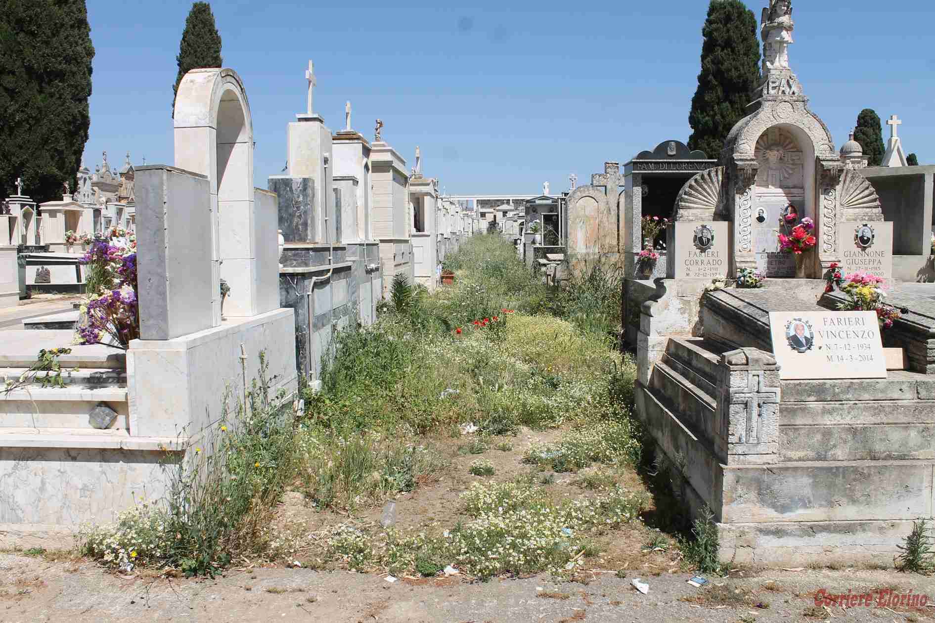 Il 5 dicembre cimitero comunale chiuso per diserbatura