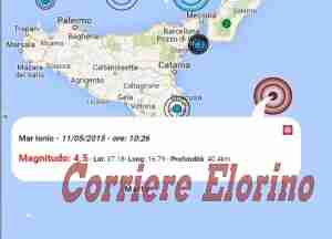 Terremoto avvertito a Rosolini, epicentro nel mar Ionio