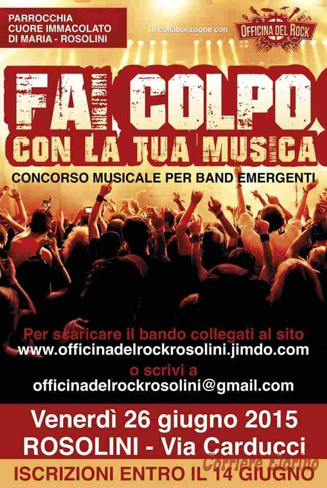 Al via il concorso per band emergenti “Fai colpo con la tua musica”