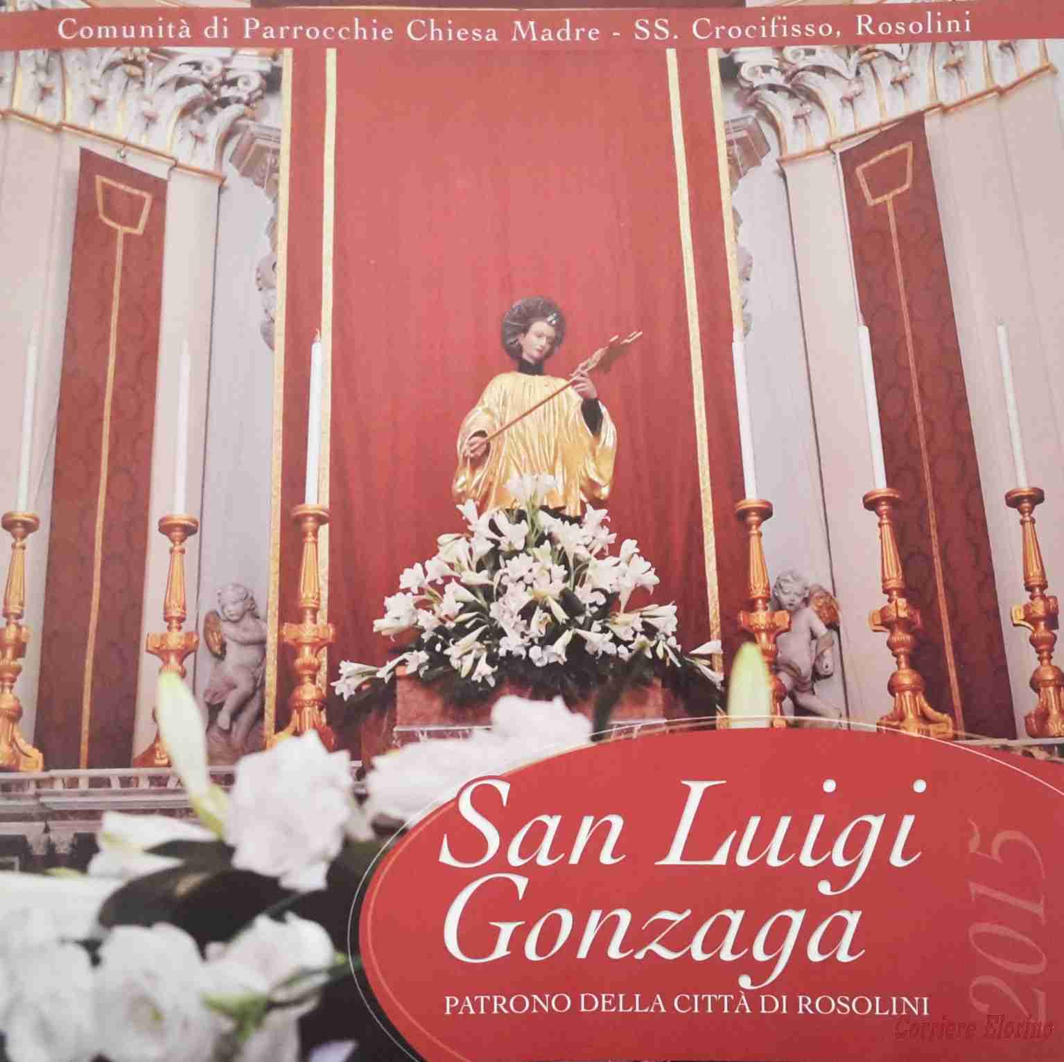 Programma festività in onore di San Luigi Gonzaga
