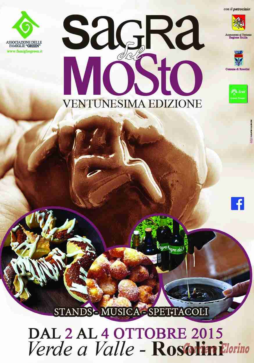 XXI edizione della “Sagra del mosto”, dal 2 al 4 ottobre a Rosolini