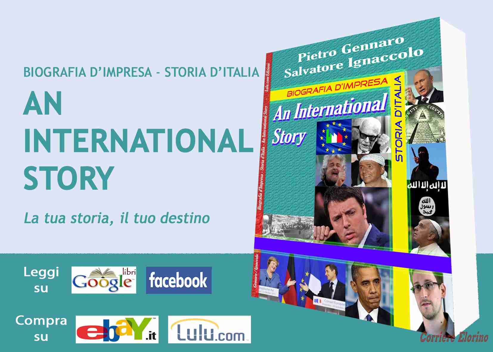 Verrà presentato il 12 novembre il libro “An International Story”, di Salvatore Ignaccolo e Pietro Gennaro