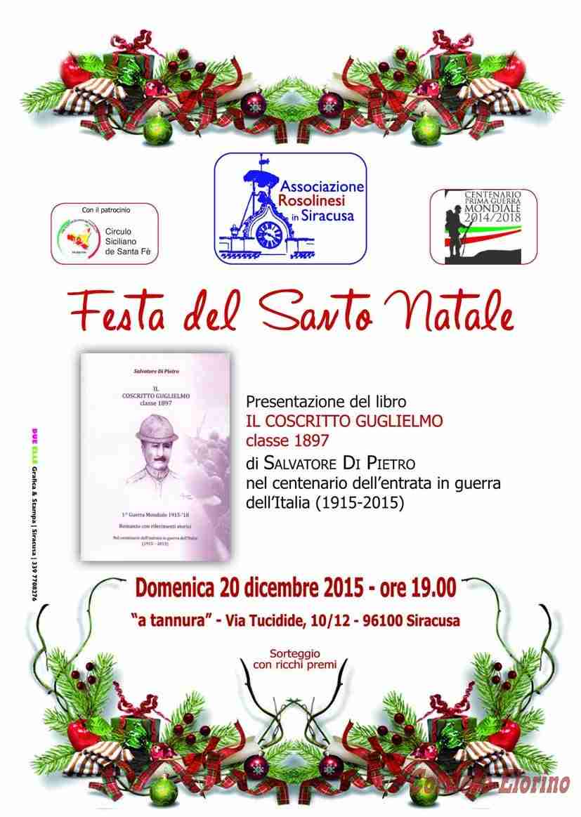 “Festa del Santo Natale” per i “Rosolinesi in Siracusa”