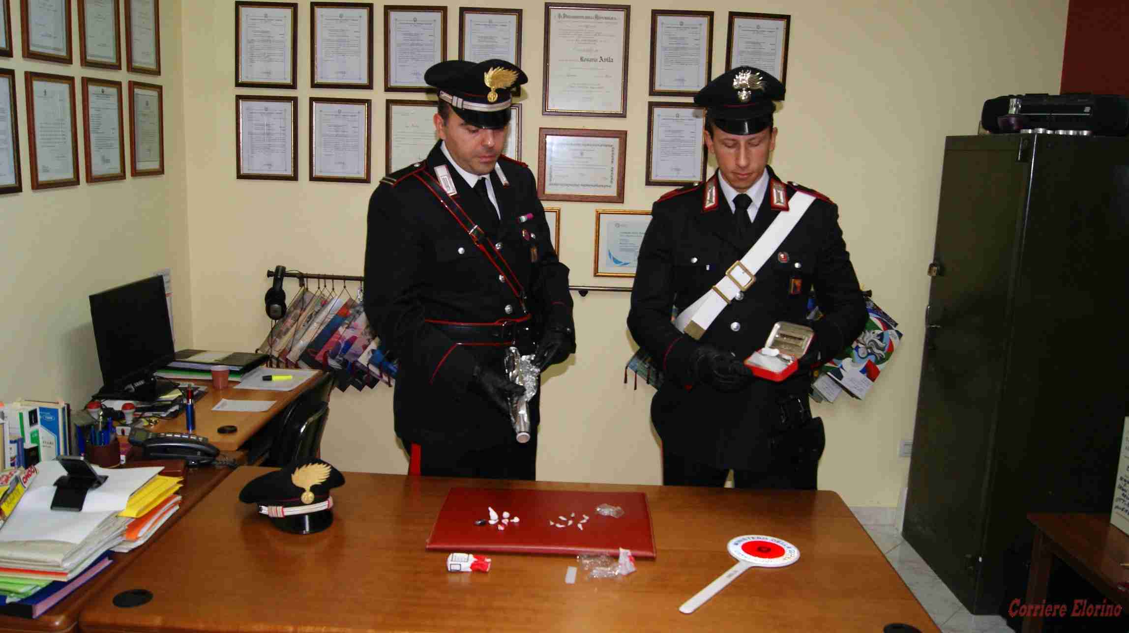 Controllo antidroga dei Carabinieri: in due tratti in arresto