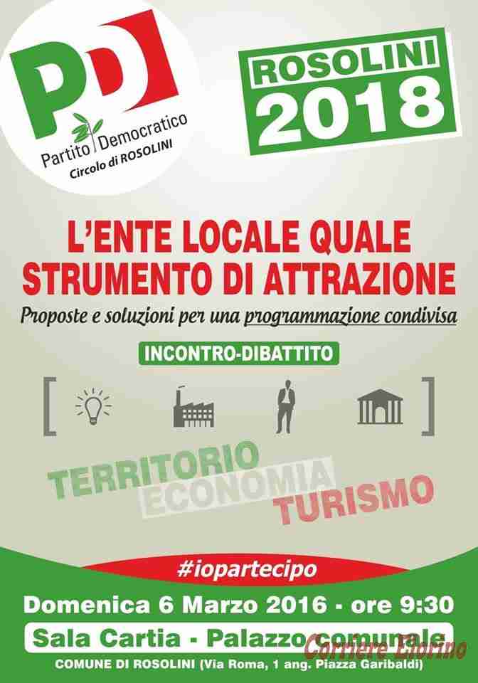 Pd, domenica incontro tra città e imprenditori per promuovere lo sviluppo di Rosolini