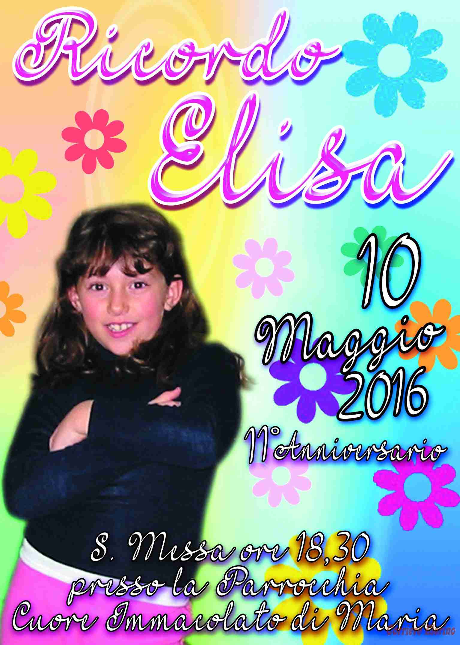 Il 10 maggio una santa messa in ricordo di Elisa Giunta, una “principessa speciale”