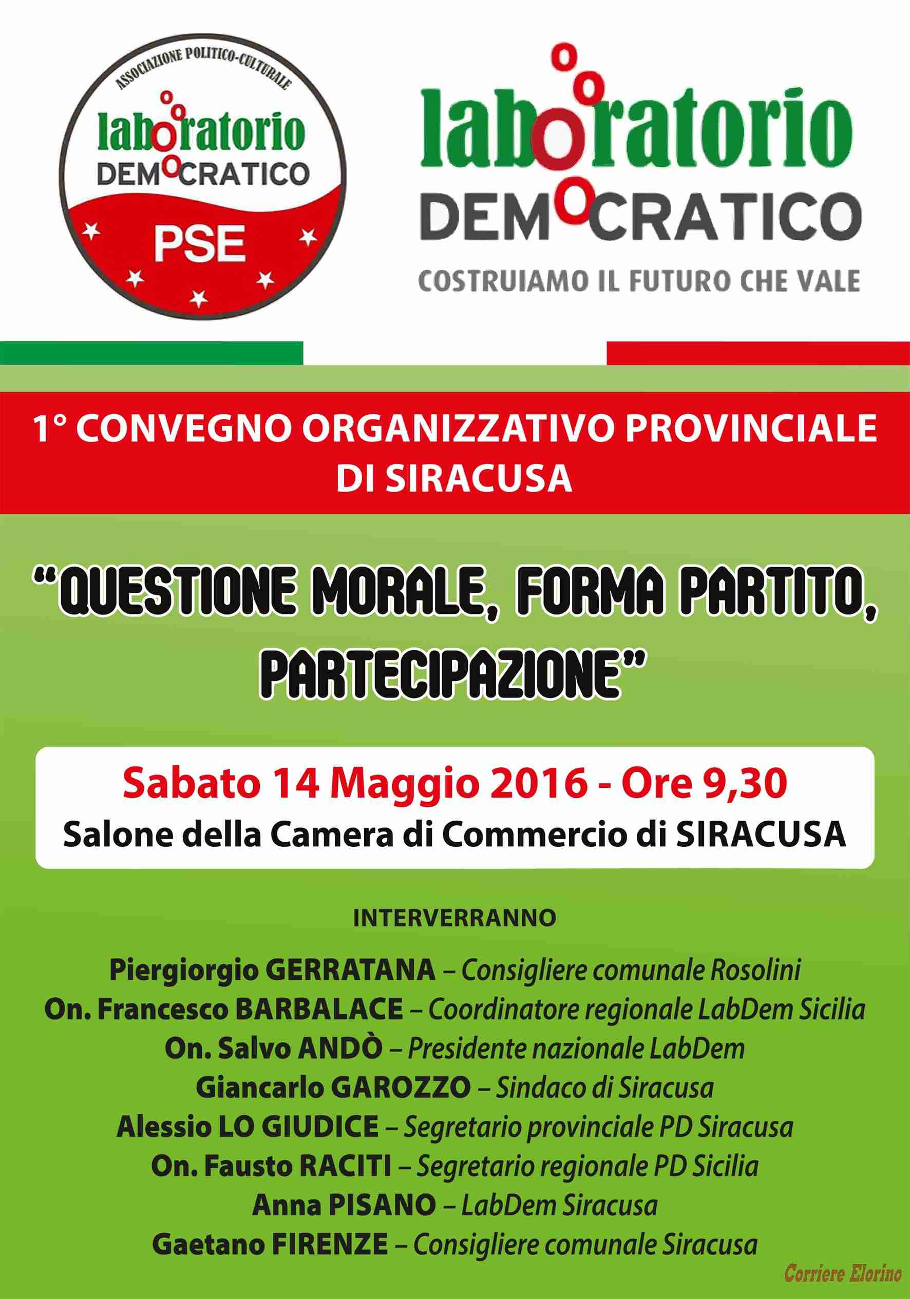 Convegno di LabDem sulla “questione morale”