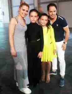 La coppia dei giovani ballerini Luigi Sessa e Delia Armenia con Elenia Giurdanella e Angelo Moncada.