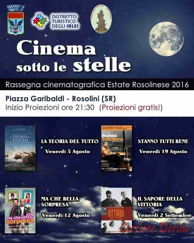 Inaugurazione Rassegna Cinematografica Estate Rosolinese 2016