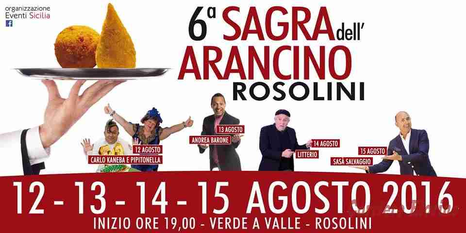 Al via da stasera la 6° “Sagra dell’arancino”