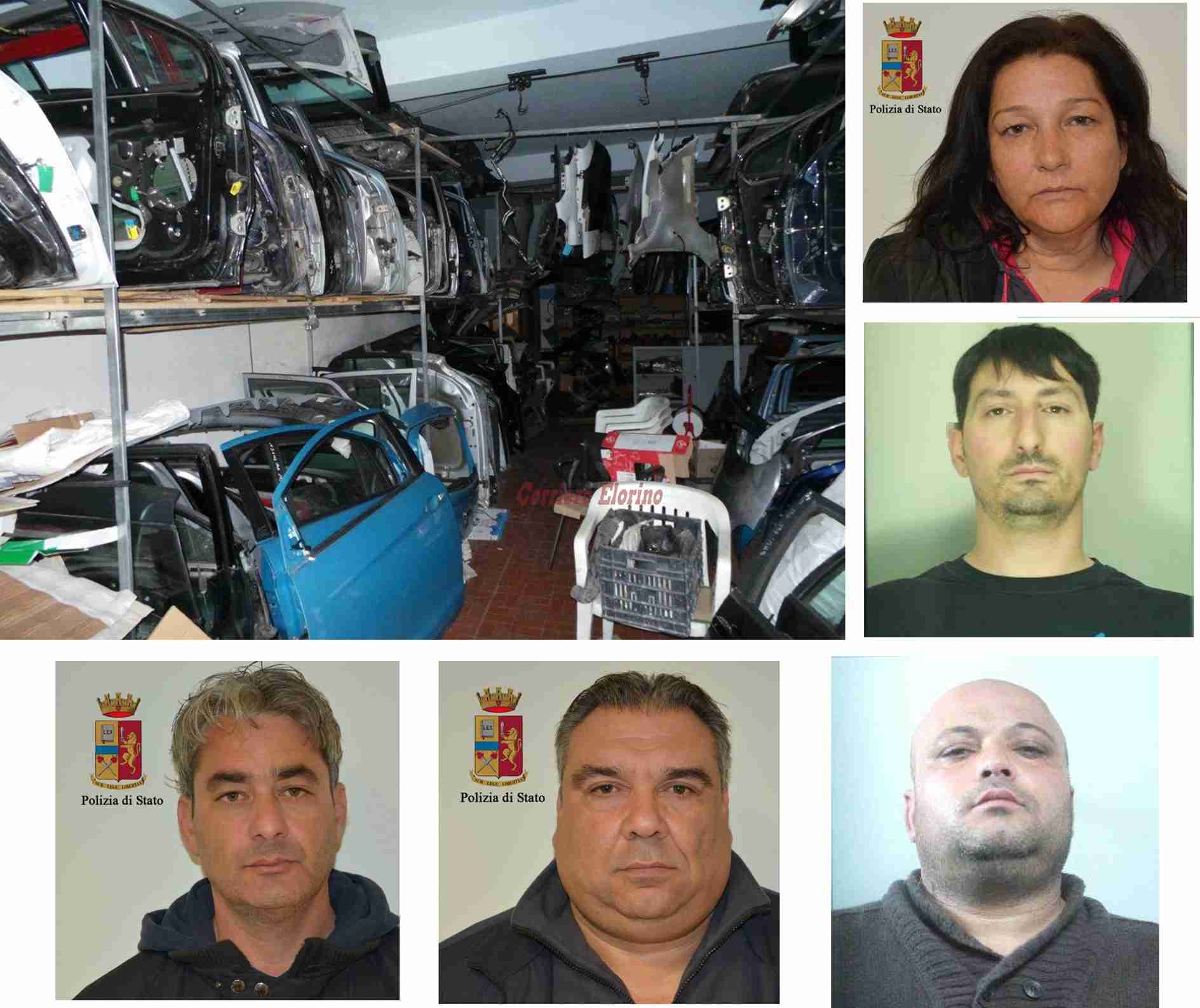 Vendevano pezzi di ricambio da auto rubate, 5 arrestati dalla Polizia tra Rosolini, Pozzallo e Ragusa Vendevano pezzi di ricambio da auto rubate, 5 arrestati dalla Polizia tra Rosolini, Pozzallo e Ragusa