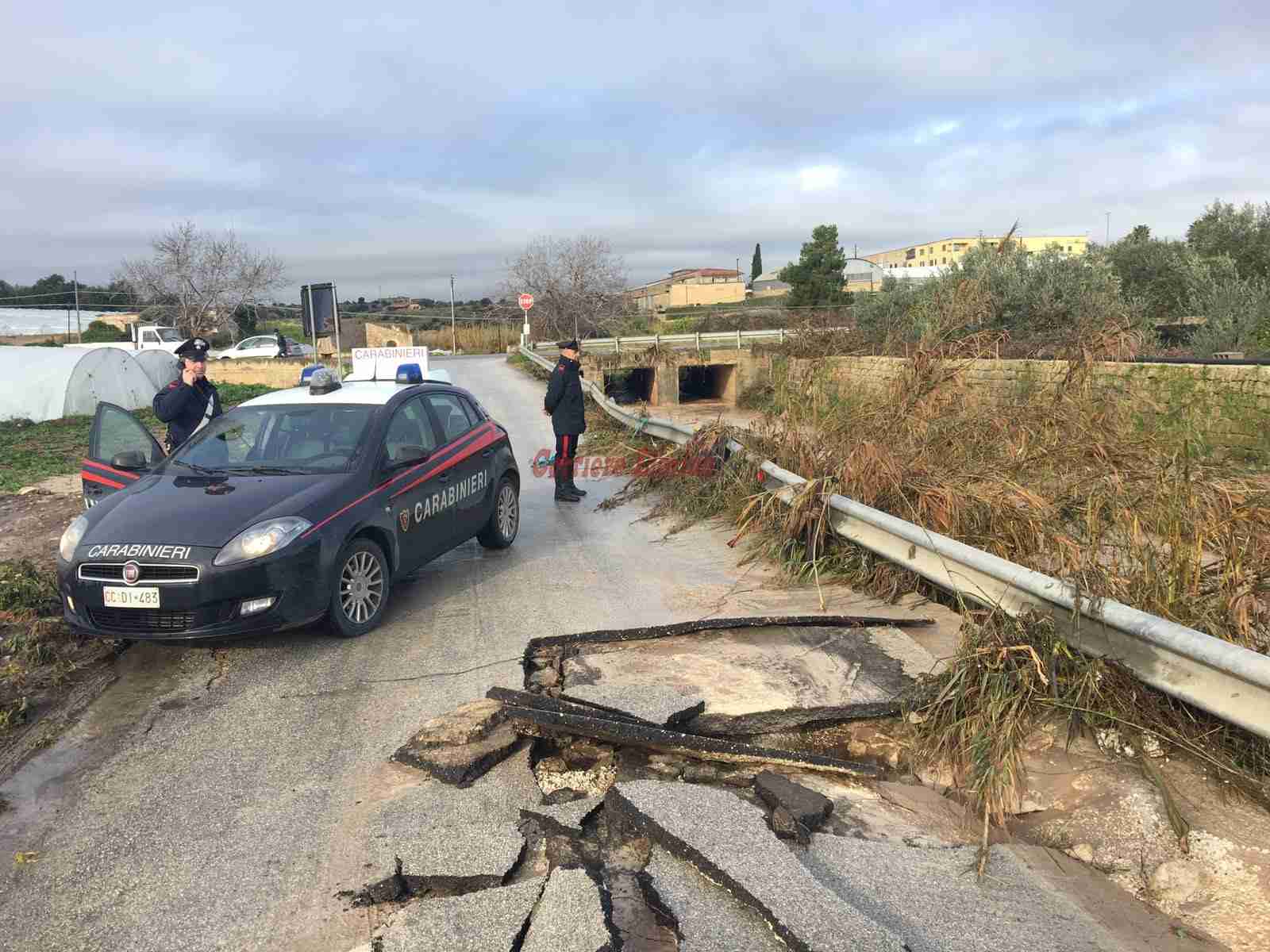 Interventi delle Forze dell’ordine in tutta la provincia a causa del forte maltempo