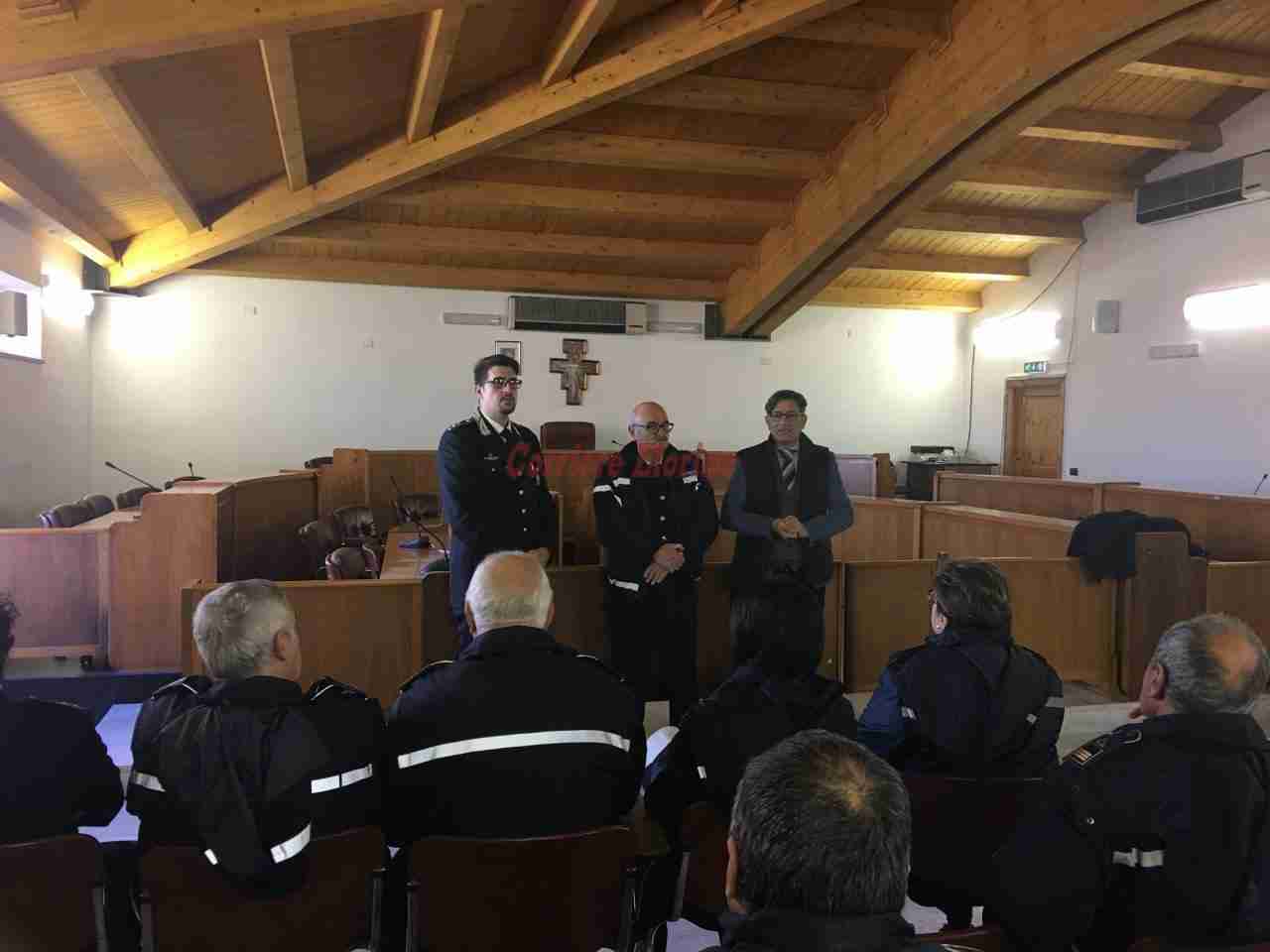 La Polizia Municipale di Rosolini a lezione dai Carabinieri