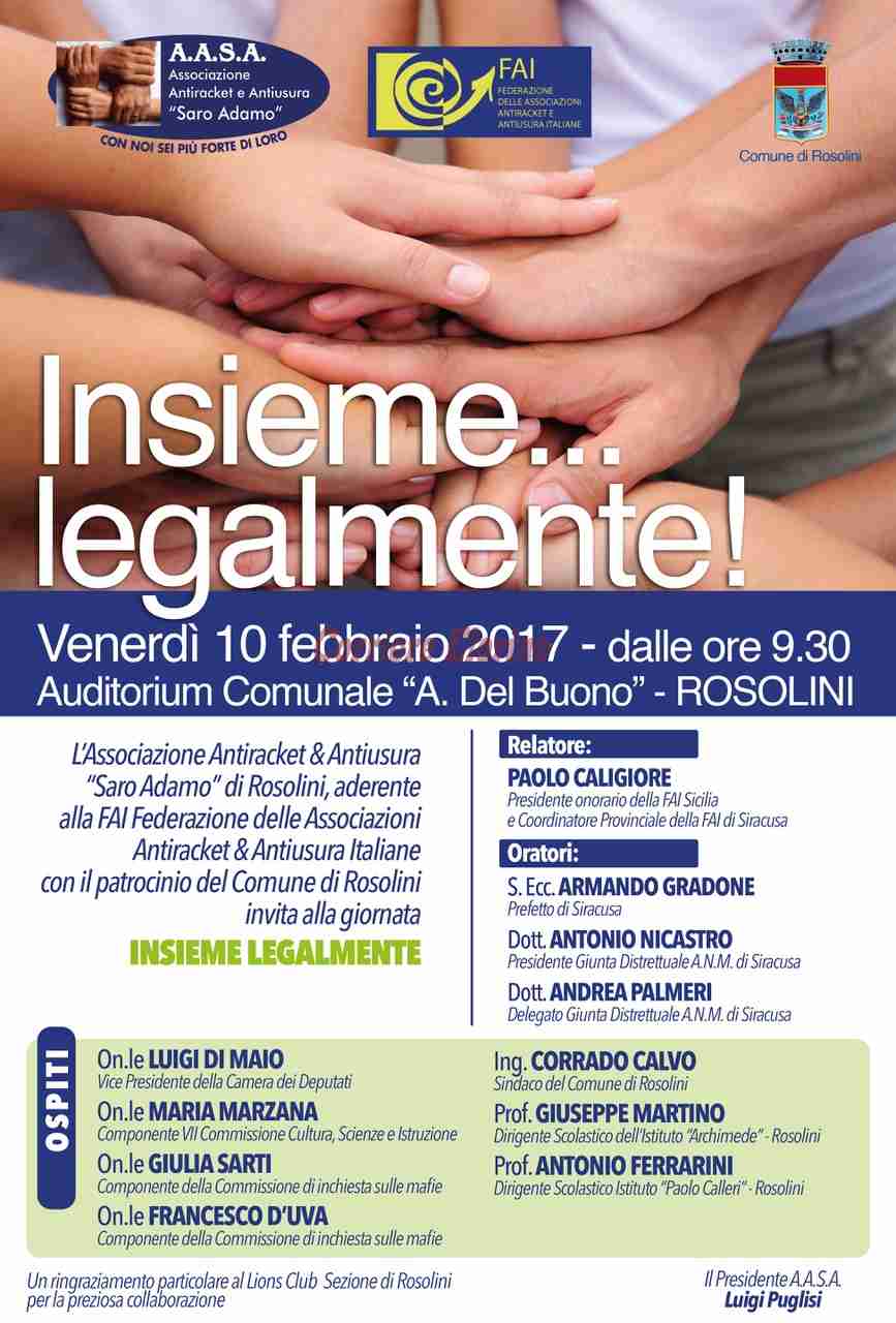 L’Antiracket di Rosolini: “Ecco perchè abbiamo annullato l’evento sulla legalità”