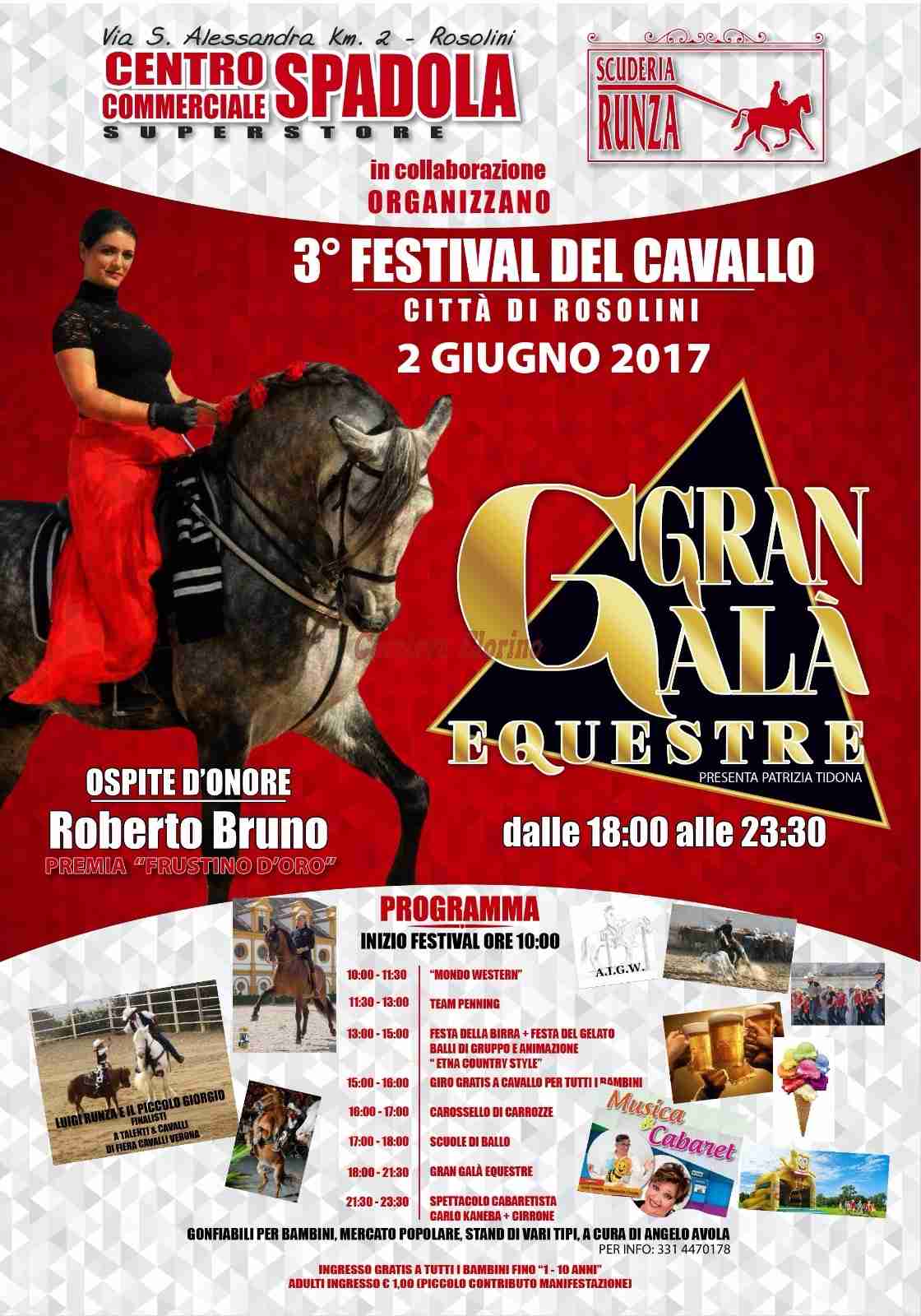 Il 2 giugno a Rosolini la 3ª edizione del “Festival del Cavallo” con tanti ospiti d’eccezione