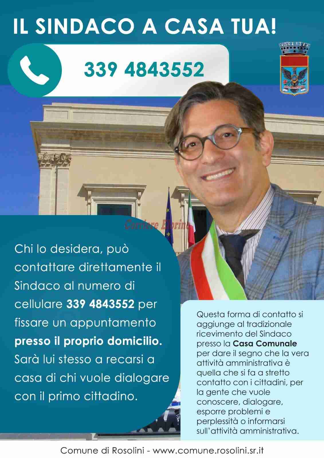 “Il sindaco a casa tua” la campagna del sindaco Corrado Calvo 