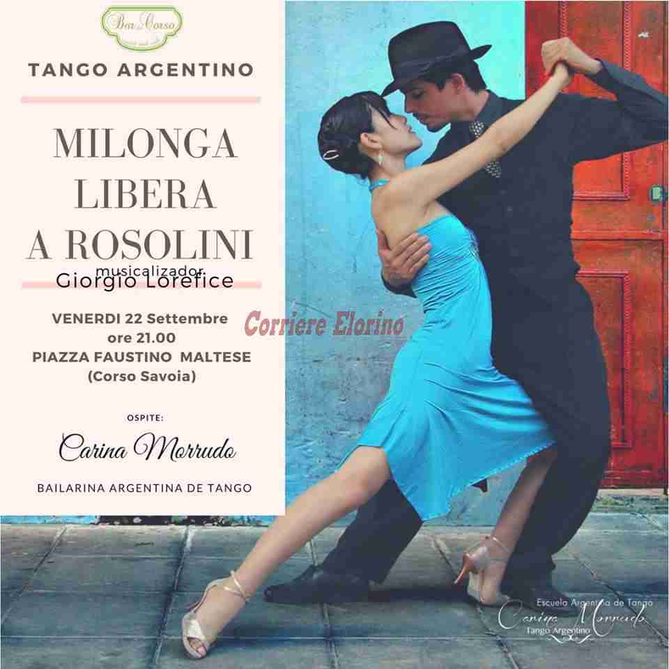 “Milonga Libera” a Rosolini, questa sera nuovo appuntamento con il “Latino in Corso”