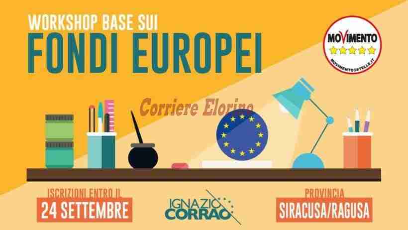 Si terrà a Rosolini il Workshop sui Fondi Europei indetto dal Movimento 5 Stelle