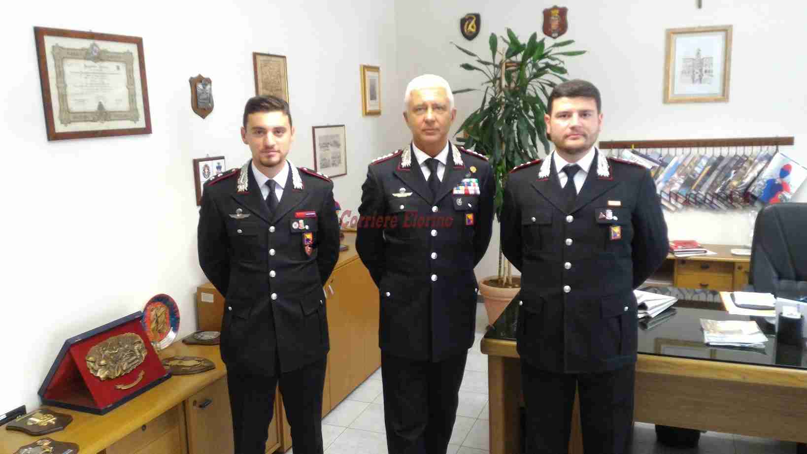 Noto e Siracusa, si insediano i nuovi Ufficiali dei Carabinieri