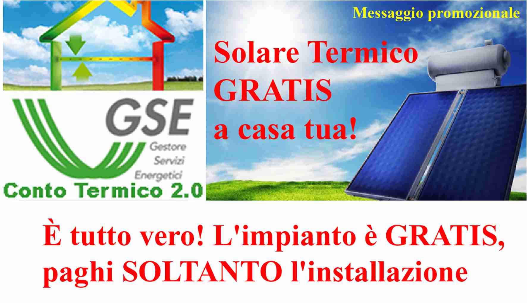 Solare termico GRATIS a casa tua, le aziende che promuovono il Gse a Rosolini