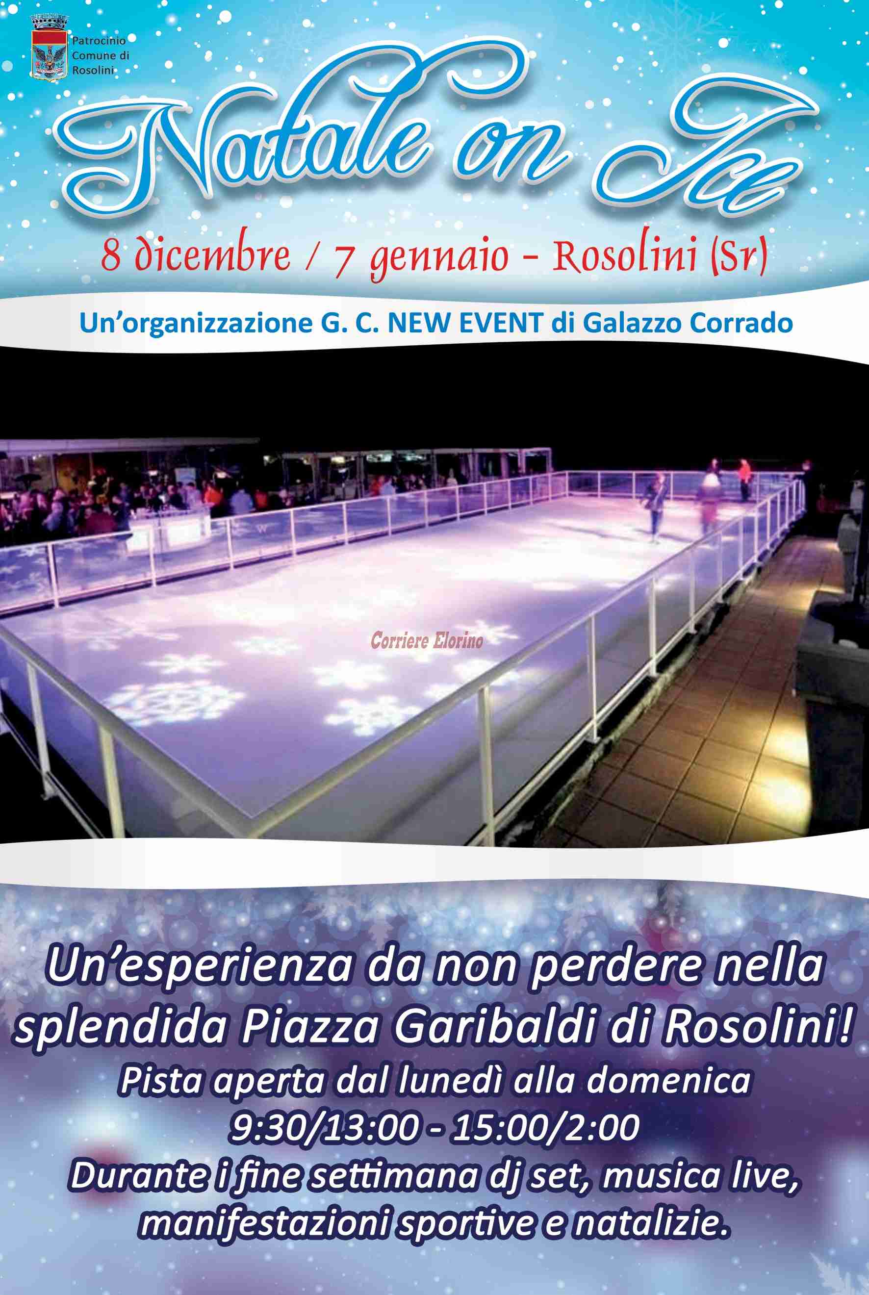 Da venerdì 8 dicembre “Natale on Ice”: si pattina sul ghiaccio in piazza Garibaldi