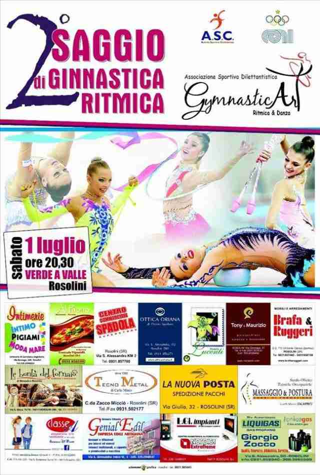 Tutto pronto per il 2° saggio dell’ASD GymnasticArt – Ritmica&Danza in programma per sabato 1° luglio a Rosolini