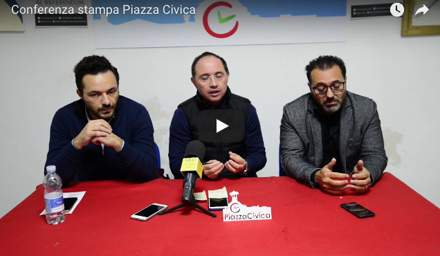 Conferenza stampa di Piazza Civica con l’ex assessore Carmelo Di Stefano