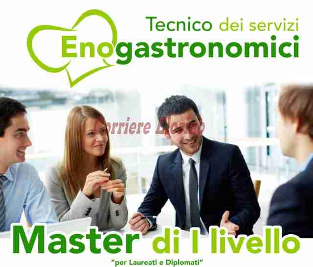 Al via le iscrizioni al primo Master in Italia di primo livello per Tecnico dei Servizi Enogastronimici