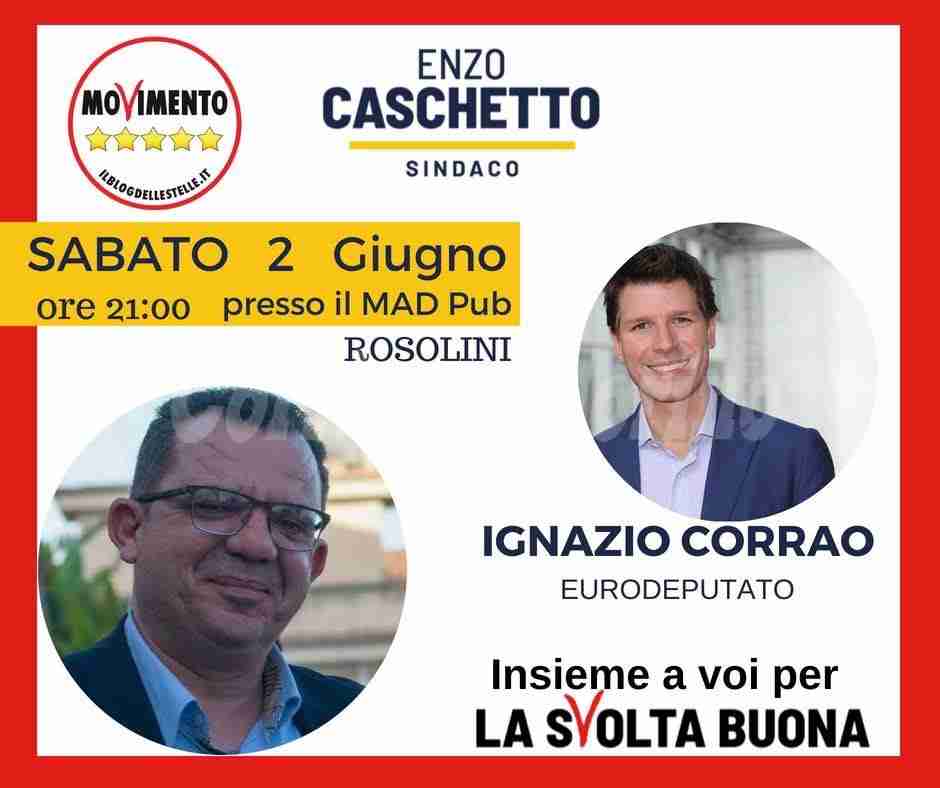 M5S: stasera incontro con l’Europarlamentare Ignazio Corrao