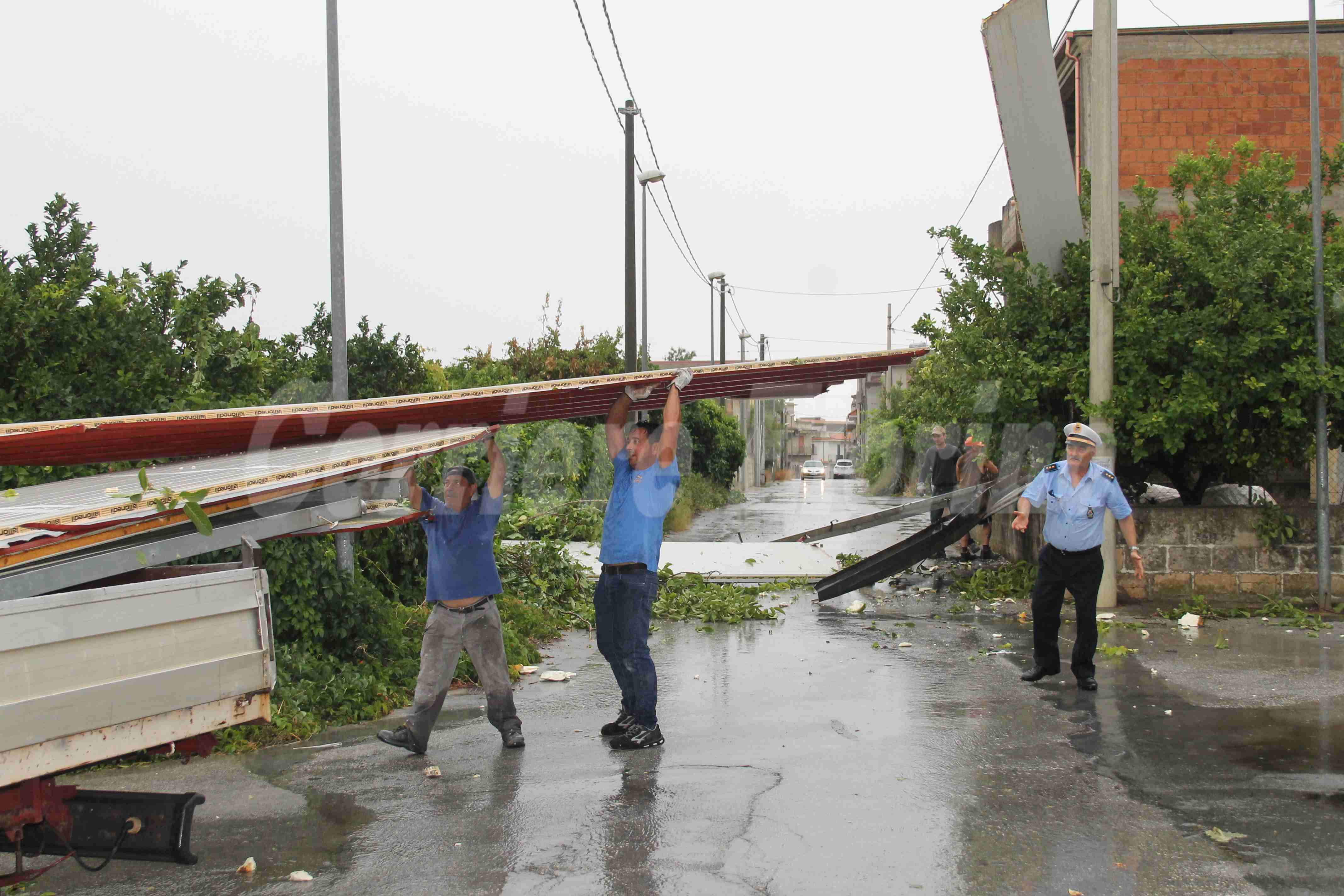 Tromba d’aria a Rosolini, colpita contrada Pagliarazzi