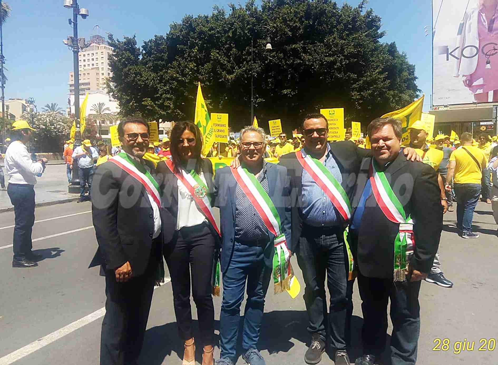 Anche l’Amministrazione di Rosolini presente a Palermo alla manifestazione della Coldiretti