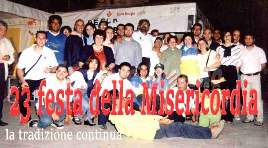 Dal 13 al 15 luglio 23ª Festa della Misericordia di Rosolini