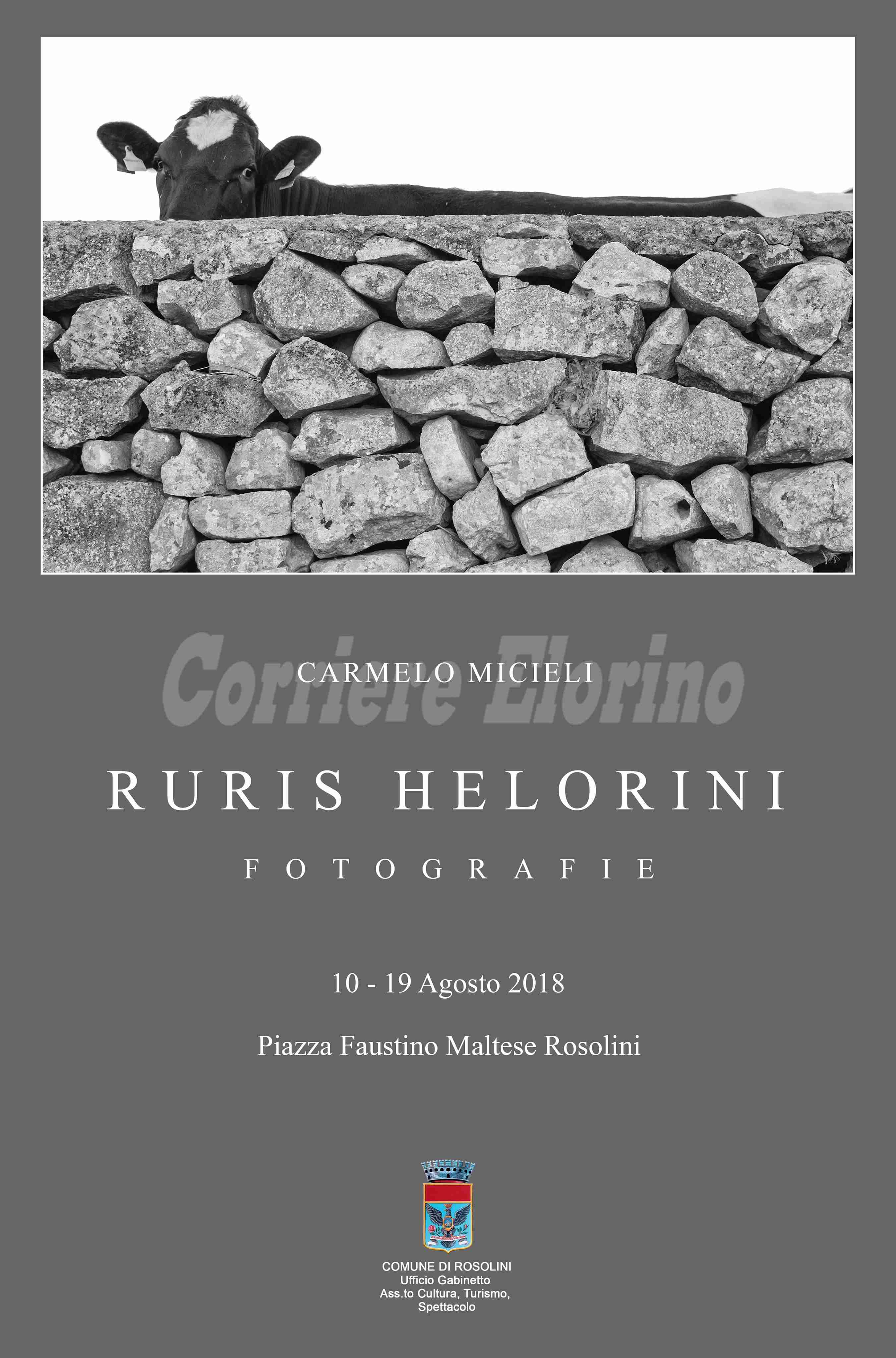 “Ruris Helorini”, dal 10 agosto al via la mostra fotografica di Carmelo Micieli