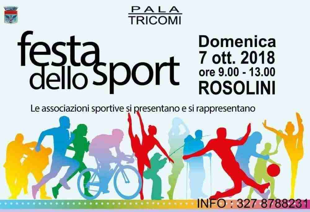 Domenica 7 ottobre la prima “Festa dello Sport”