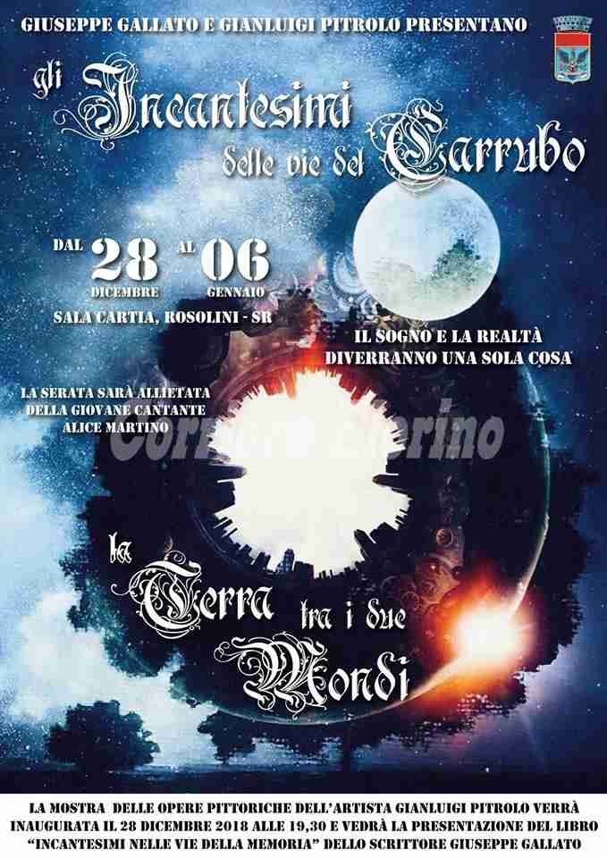 Il 28 dicembre in sala Cartia “Gli Incantesimi delle vie del Carrubo” prenderanno vita