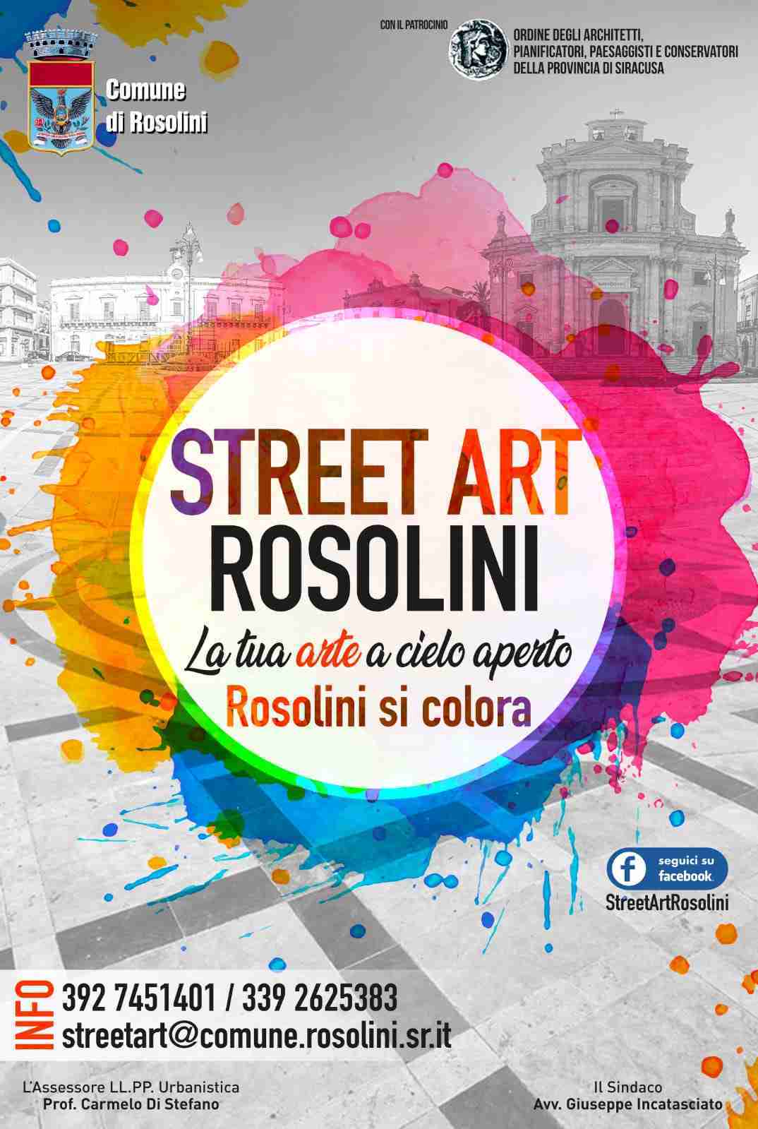 Street Art Rosolini: richieste di partecipazione entro il 31 marzo