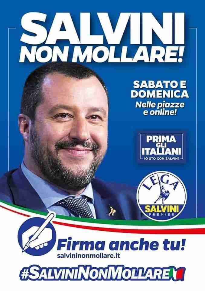Sabato e domenica anche a Rosolini la raccolta firme “pro Salvini”