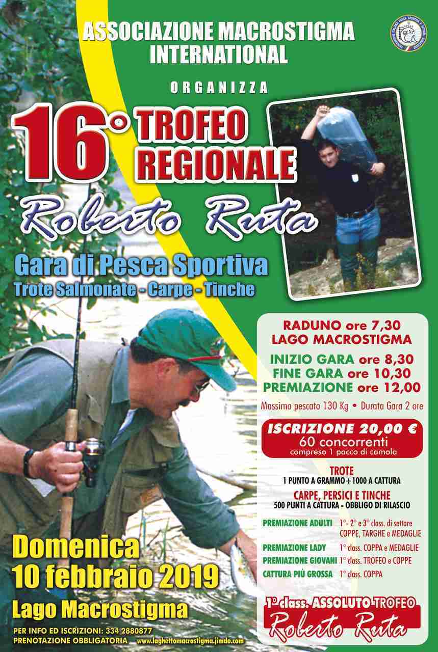 Macrostigma: Domenica 10 “Trofeo Regionale Roberto Ruta”