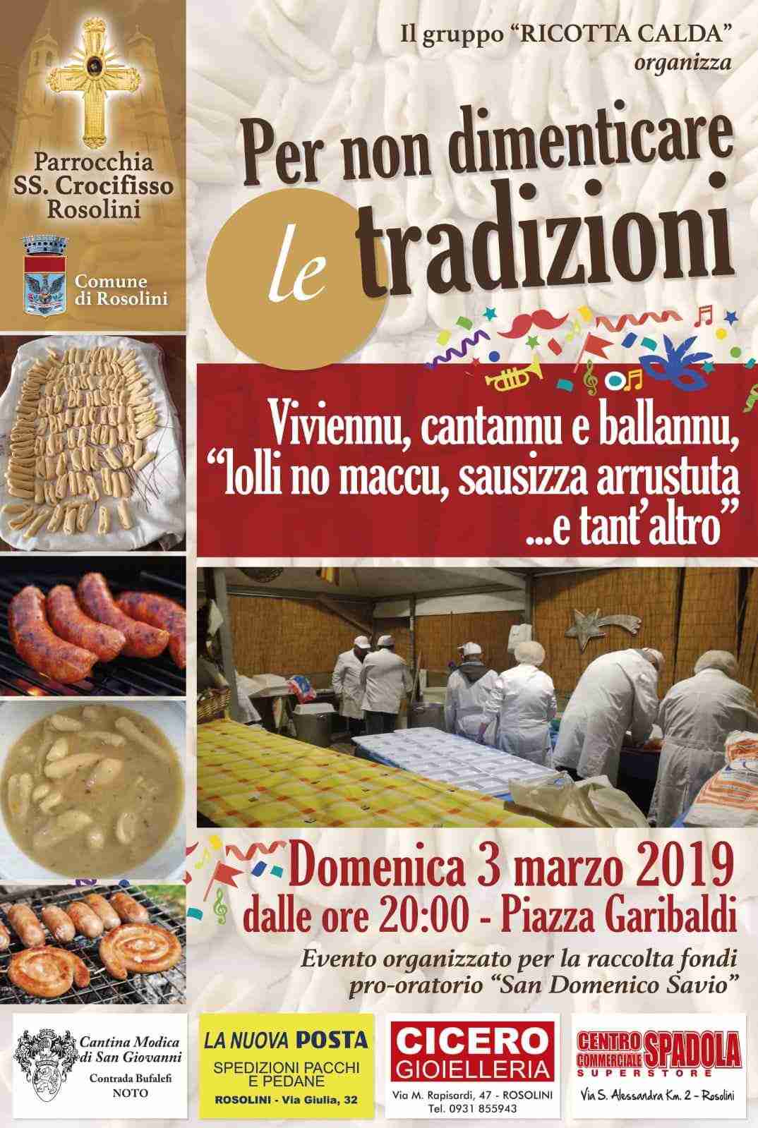 Domenica 3 marzo “Lolli no maccu” per sostenere il restauro dell’Oratorio S.Domenico Savio