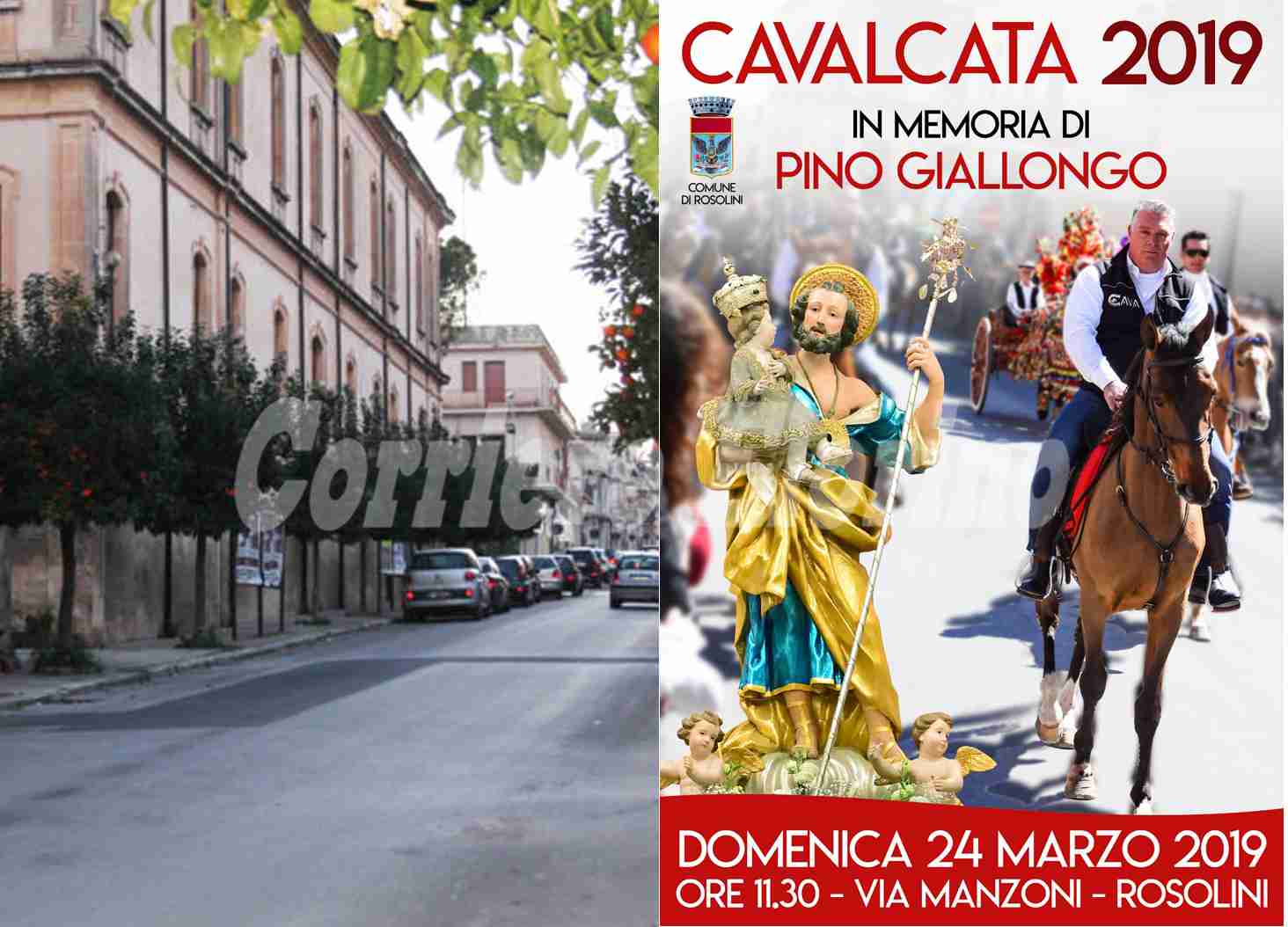 La cavalcata votiva di San Giuseppe su Video Regione canale 16