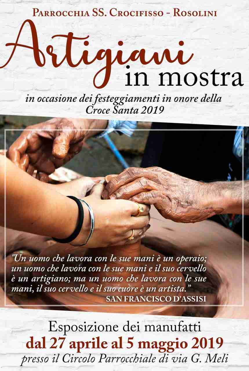 Festa della Croce Santa: si inaugura oggi “Artigiani in mostra”