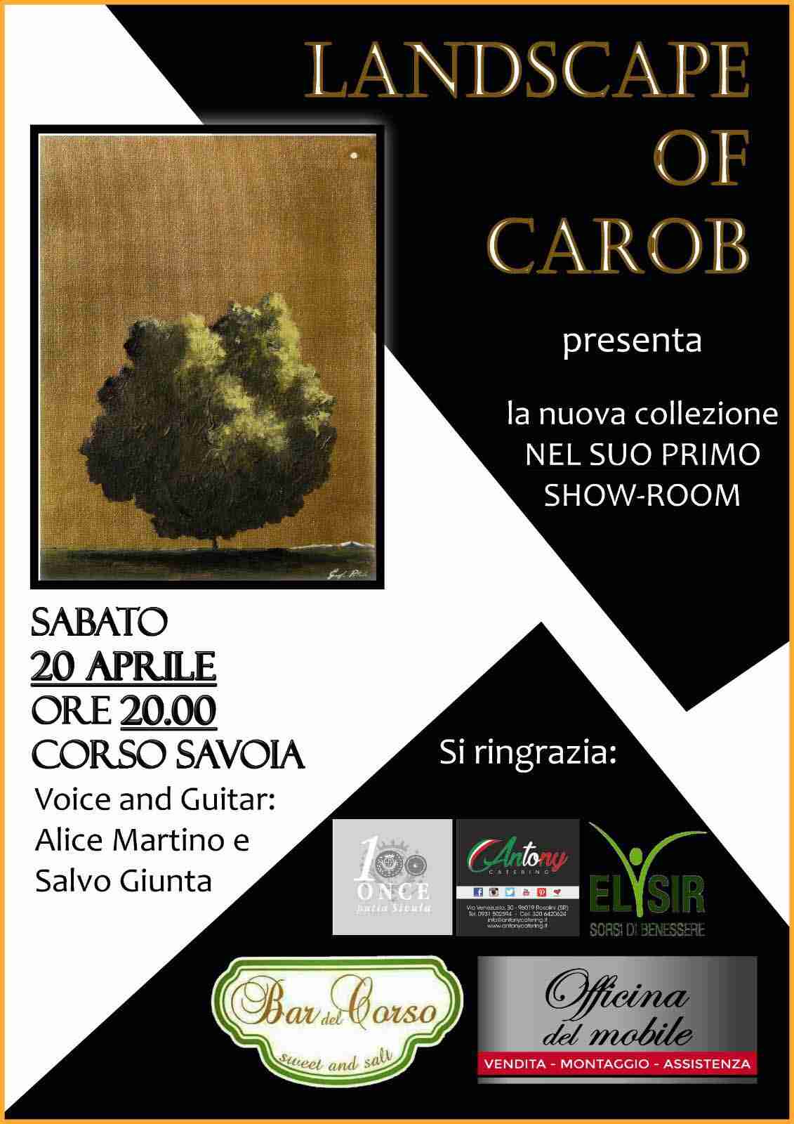 “Landscapes of Carob”. Sabato 20 aprile l’artista Pitrolo presenta la sua nuova collezione