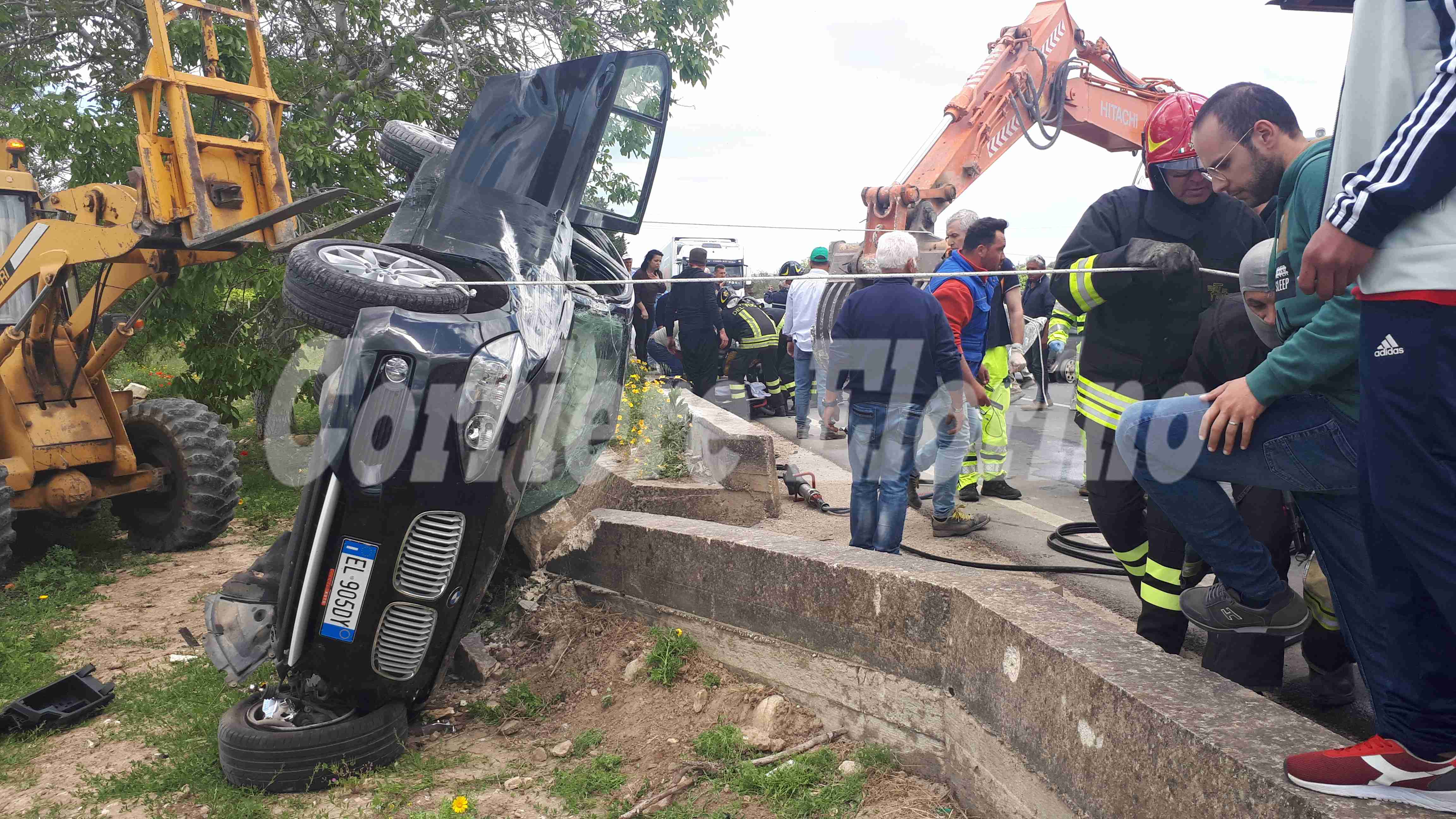 Brutto incidente tra Rosolini e Noto, giovane trasportato con l’elisoccorso a Catania