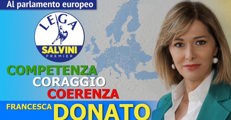 Lega: oggi l’incontro con la candidata alle Europee Francesca Donato