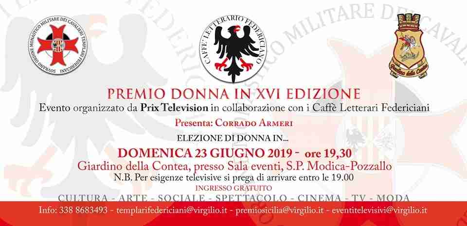 Domenica 23 giugno la XVI Edizione del Premio “Donna In”