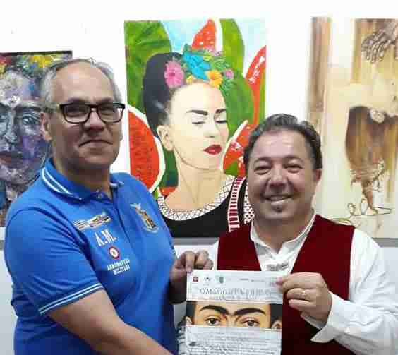 Mostra d’arte “Omaggio a Frida”, l’artista Salvo Distefano espone a Città del Messico